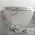Унитаз подвесной белый с декором ArtCeram Jazz JZV001 01 03