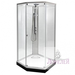 Душевая кабина Ido Showerama 8-5 (100х100см) профиль белый, прозрачное стекло 4985010001 + 4988101010 + 4985126011 + 4985125015